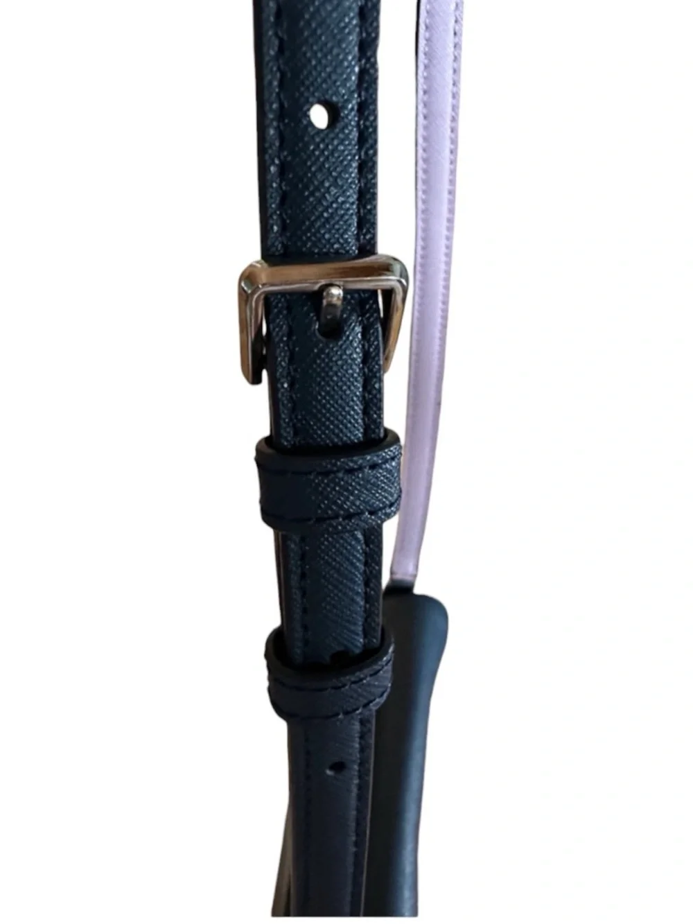 Kate Spade Reiley Spade Crossbody Bag with Lilac Gray & White Floral Applique
